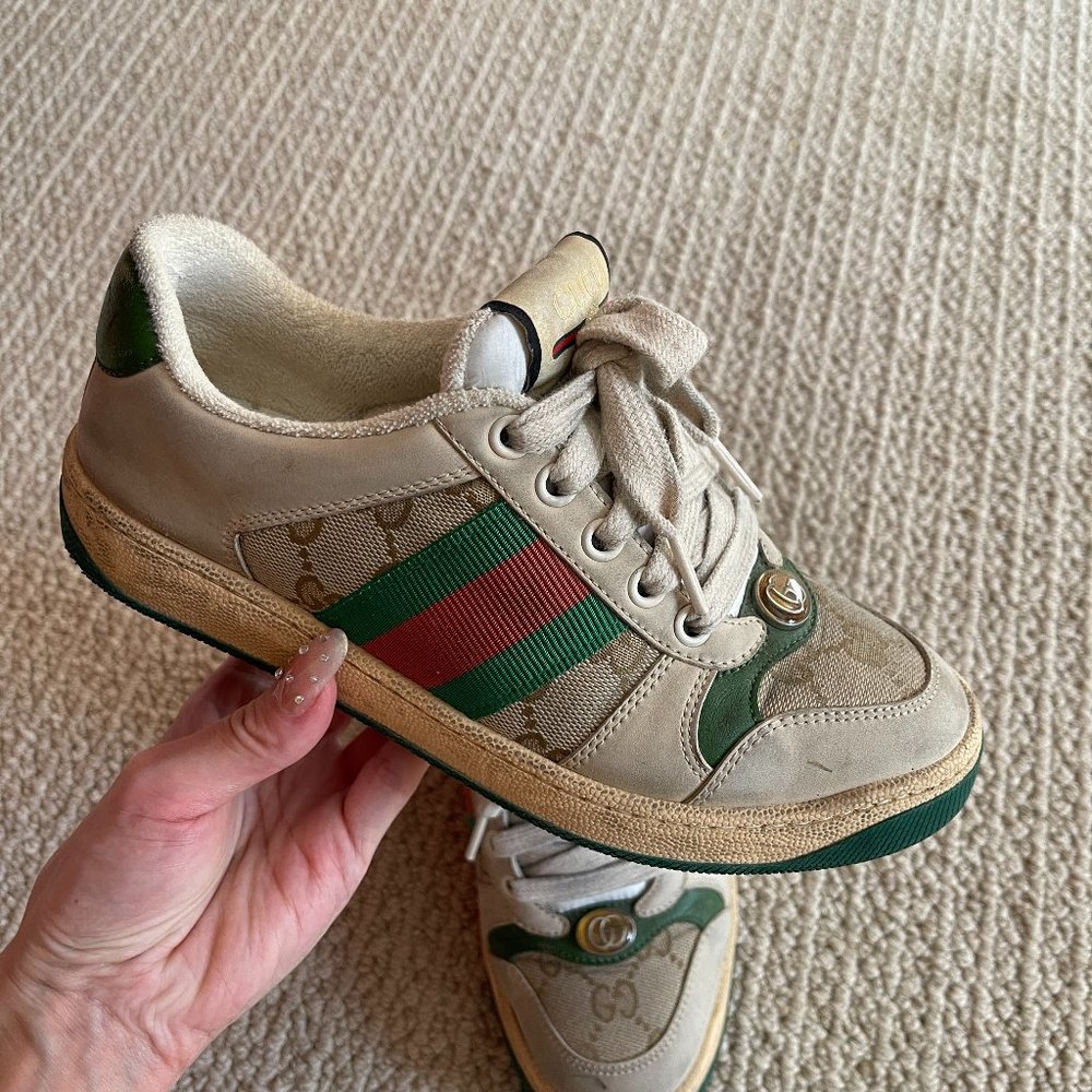 Gucci Womens GG Screener Sneakers